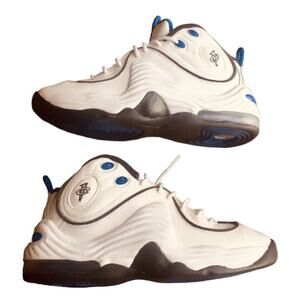 2016 Nike Air Penny 2 II White Royal Blue Size 6Y 333886-100 Jordan Foamposite